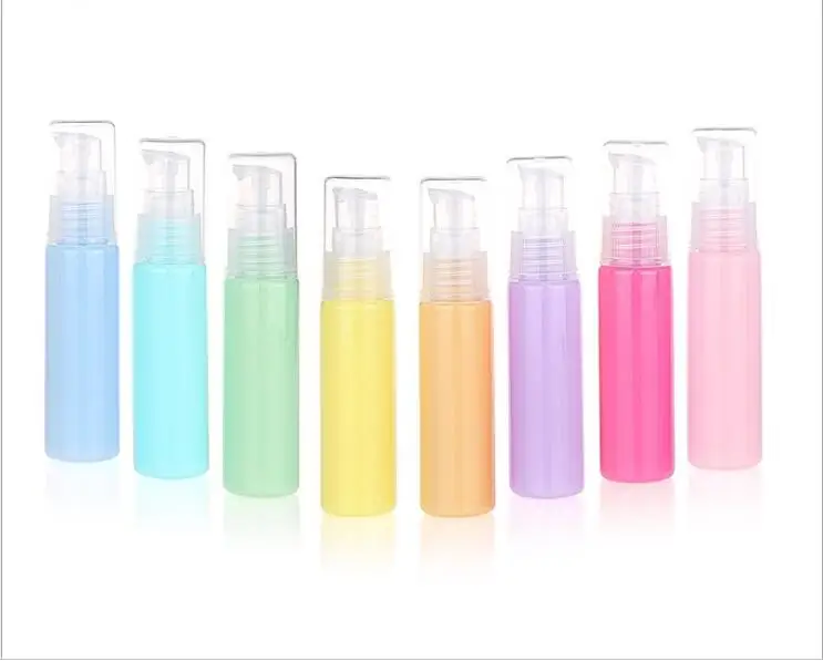 30 ml Macaron Farve Emulsion Pulver Pumpe Prøveversion Prøve Flaske Kosmetiske Emballage Flaske 20pcs/masse 3
