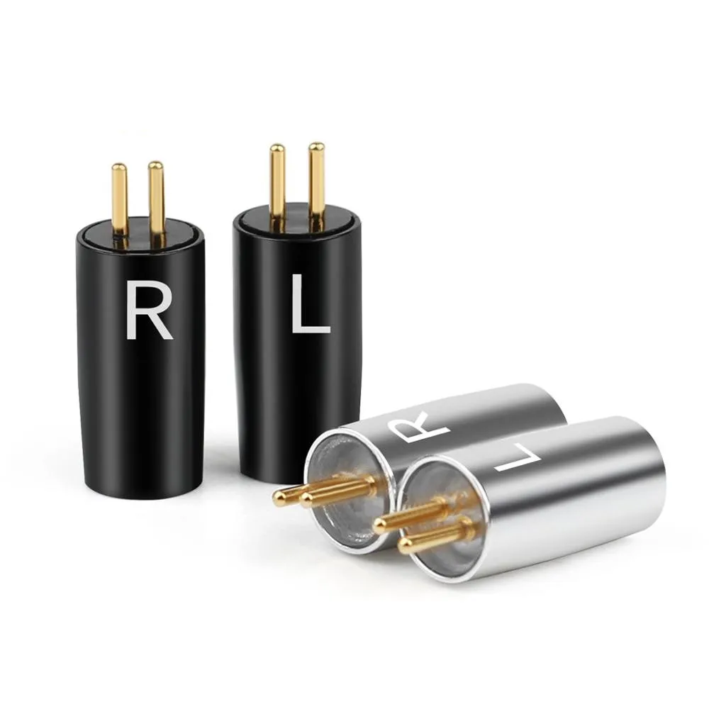 Hifi-0.78 mm Øretelefon Pin-Sort Sølv 3,5 mm Wire Hul Hovedtelefon Adapter Til UE18 W4R UM3X Lyd-Stik og Lodde DIY Hovedtelefoner 3