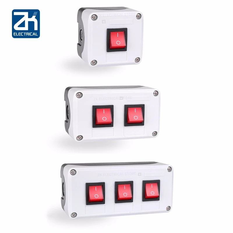 Rocker switch knap max RK1-01 rocker afbryderen på knappen 16A250V selvlåsende indikator elektrisk box 3