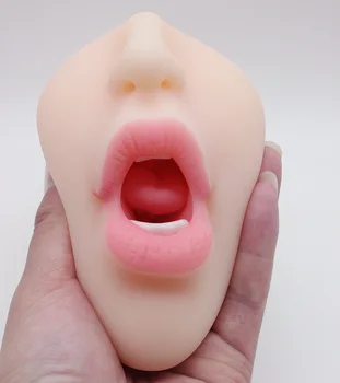 4D Realistisk deepthroat Mandlige Masturbator Silikone Kunstig Vagina Munden Anal Oral Sex Erotisk Legetøj Sex Legetøj til Mænd onanerer 2