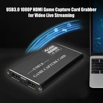 4K HDMI-Spil Video Capture-Kort USB3.0 1080P Grabber HDMI-Dongle Capture Kort for OBS Fange Spil Capture Kort Live Streaming 1