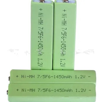 4stk 1,2 V 7/5F6 67F6 1450mAh ni-mh Tyggegummi batteri 7/5 celle F6 for panasonic sony MD-CD, kassette afspiller 1