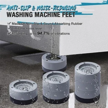 4STK Anti-slip Vaskemaskine Fødder Tabel Mode Universal Fast Køleskab, Non-slip Måtter Kreative Bed Støj-reduktion 0