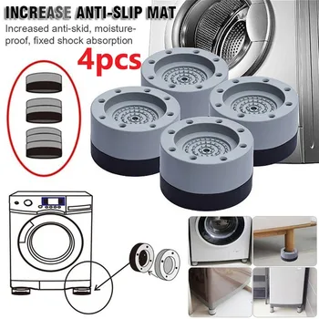 4STK Anti-slip Vaskemaskine Fødder Tabel Mode Universal Fast Køleskab, Non-slip Måtter Kreative Bed Støj-reduktion 1