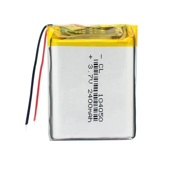 4stk Genopladelige 3,7 V 2400mAh Li-Po Batteri 104050 Lithium Polymer Batteri, Li-Po-li-ion-Lipo celler Til GPS, MP3-MP4, PDA, Kamera 3