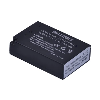 4stk LP-E17 LP E17 LPE17 Batteri accu + LCD-USB-Oplader til Canon EOS M3, M5, M6 750D 760D T6i T6s 800D 8000D Kys X8i 17847