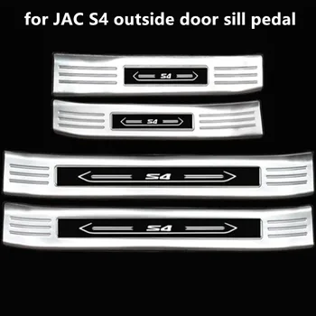 4stk/masse bil klistermærker til 2019 2020 JAC Forfine S4 tilbehør til bilen bil dør karmen pedal scuff plate dække 7857