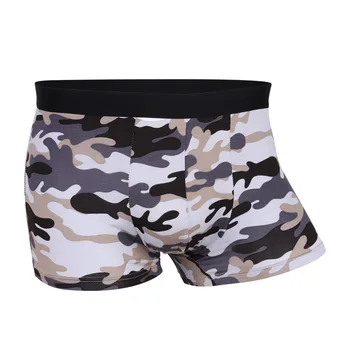 4stk/meget Sexet undertøj til mænd Camouflage trykt boksere mænd boxers trusser Undertøj til Mænd underbukser Shorts Boxer shorts 4