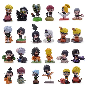 5 Sæt 6stk Naruto PVC-Action Figur Tegnefilm Uzumaki Naruto, Sasuke Haruno Sakura Kakashi Collectible Model Legetøj Gave Til Børn 5