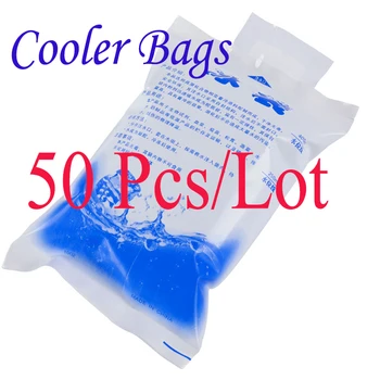 50 Stk/Masse Genanvendelige Gel Ice Taske Cool Pack Høj Kvalitet PE Dåser, Mad, Vin 1000ML Frisk Koldt Cool Køligere Poser Isoleret 5