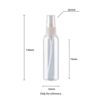 50 X 60ml Tom Plastik Parfume Spray Pumpe Flaske 60CC Kosmetiske Container Fin Spray Klar Hvid Brun Blå Grøn Flasker 0