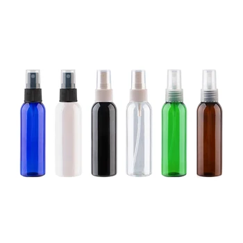 50 X 60ml Tom Plastik Parfume Spray Pumpe Flaske 60CC Kosmetiske Container Fin Spray Klar Hvid Brun Blå Grøn Flasker 2