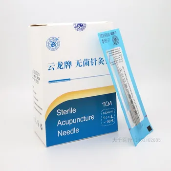 500 stk 0.16/18/25/30/35/40mm Yunlong sterilt akupunktur nål fladskærms håndtere massage nål 3