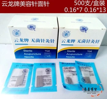500 stk 0.16/18/25/30/35/40mm Yunlong sterilt akupunktur nål fladskærms håndtere massage nål 5