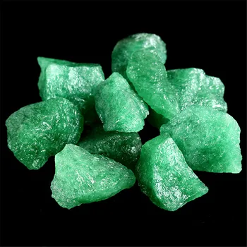 50g Naturlige Grønne Jordbær Kvarts Ædelsten Mineral Prøve grus krystal Sten Uregelmæssige Reiki Healing 2