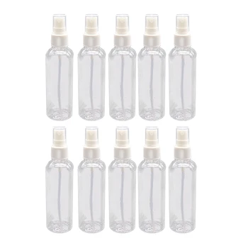 50STK 100 Ml Transparent Plast Parfume Forstøver Lille MIni Tom Spray Genpåfyldelig Flaske Rejse Flasker Sæt 5