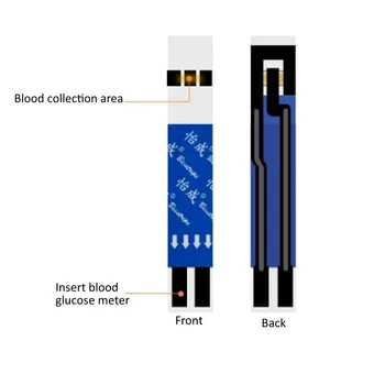 50stk Glucometer Teststrimler Kit Blood Glucose Monitoring Health Care Tool Feminin Hygiejne Produkt Type 2 4
