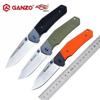 58-60HRC Ganzo G7491 440C blade G10 Håndtere Folde kniv Udendørs Camping Overlevelse værktøj Jagt Lomme Kniv taktiske edc værktøj 5