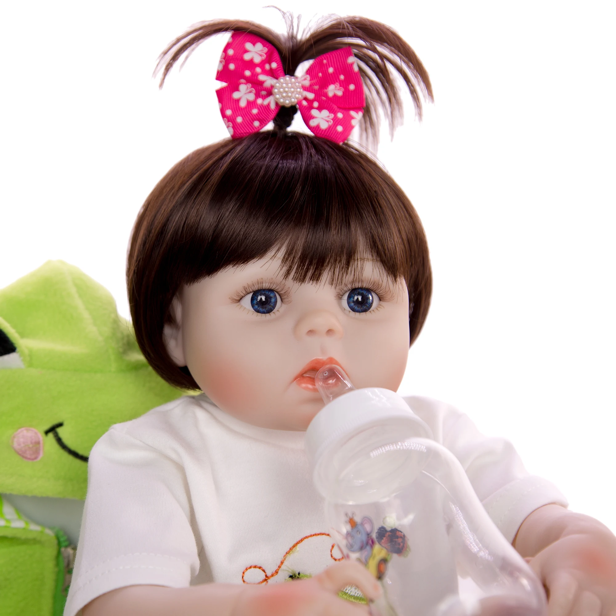 Realistisk Reborn Baby Doll Til Pige 49 cm Ren Håndlavet Silikone Full Body Babyer Dukke Legetøj Kan Badekar Kid Gaver Sengetid Legekammerat 4