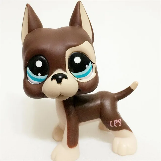 Pet Shop lps Anime Legetøj Stå Små Korte Hår Kat Pink Sort Gamle Originale Hund Gravhund Hyrde Great Dane Gratis Fragt 4
