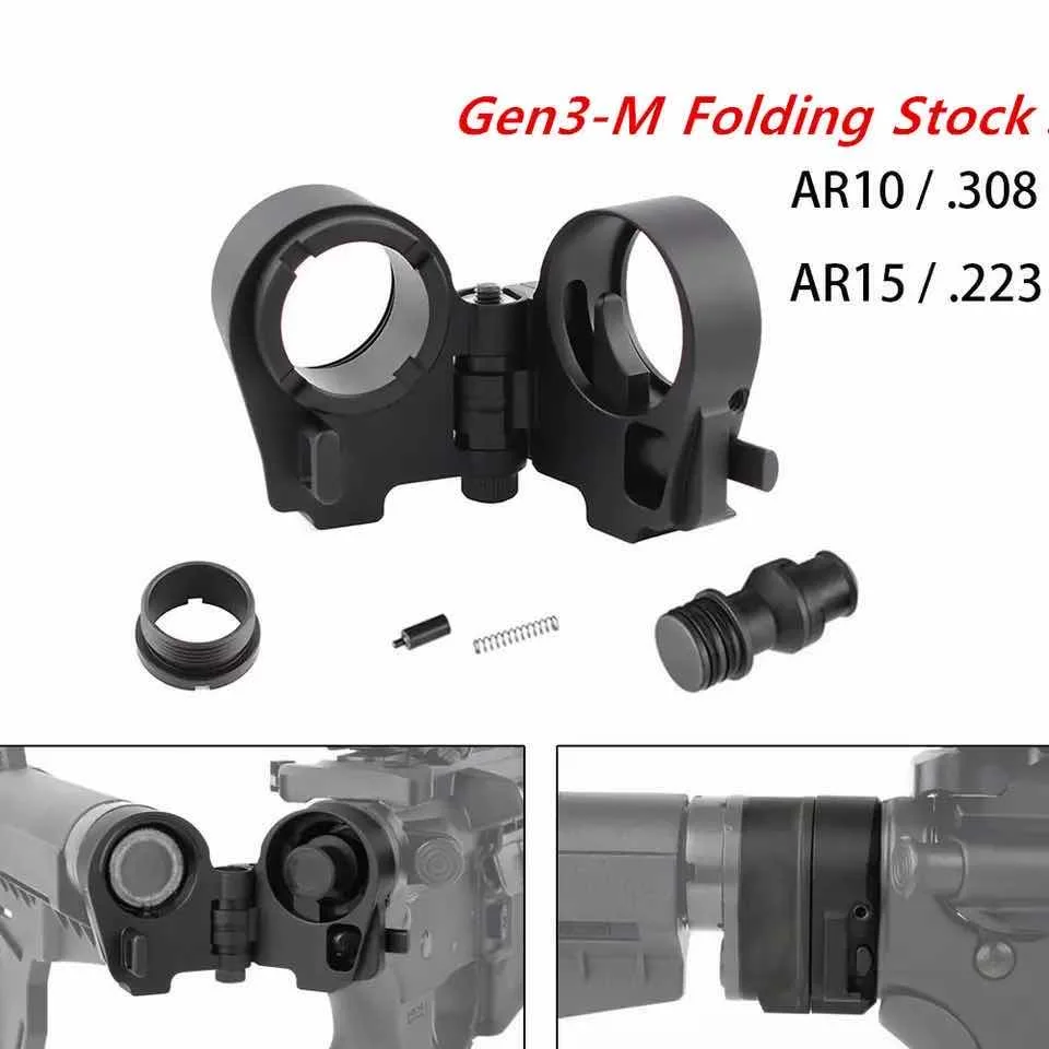 OLN AR 15 Folde Lager adapter 30mm til M16/M4 SR25 serie GBB(AEG) Taktisk Airsoft rifle anvendelsesområde Pistol anvendelsesområde Jagt Tilbehør 4