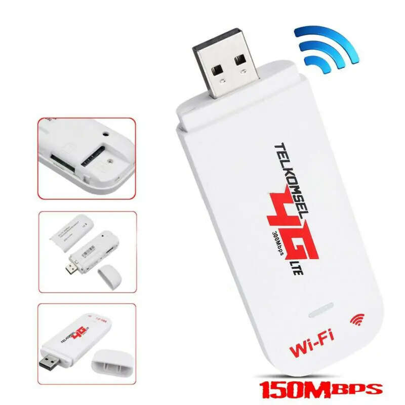 Ulåst 4G LTE Router WIFI Trådløse USB-Dongle Bredbånd Modem 150 Mbps Bærbare Bil WIFI Router Hotspot 4
