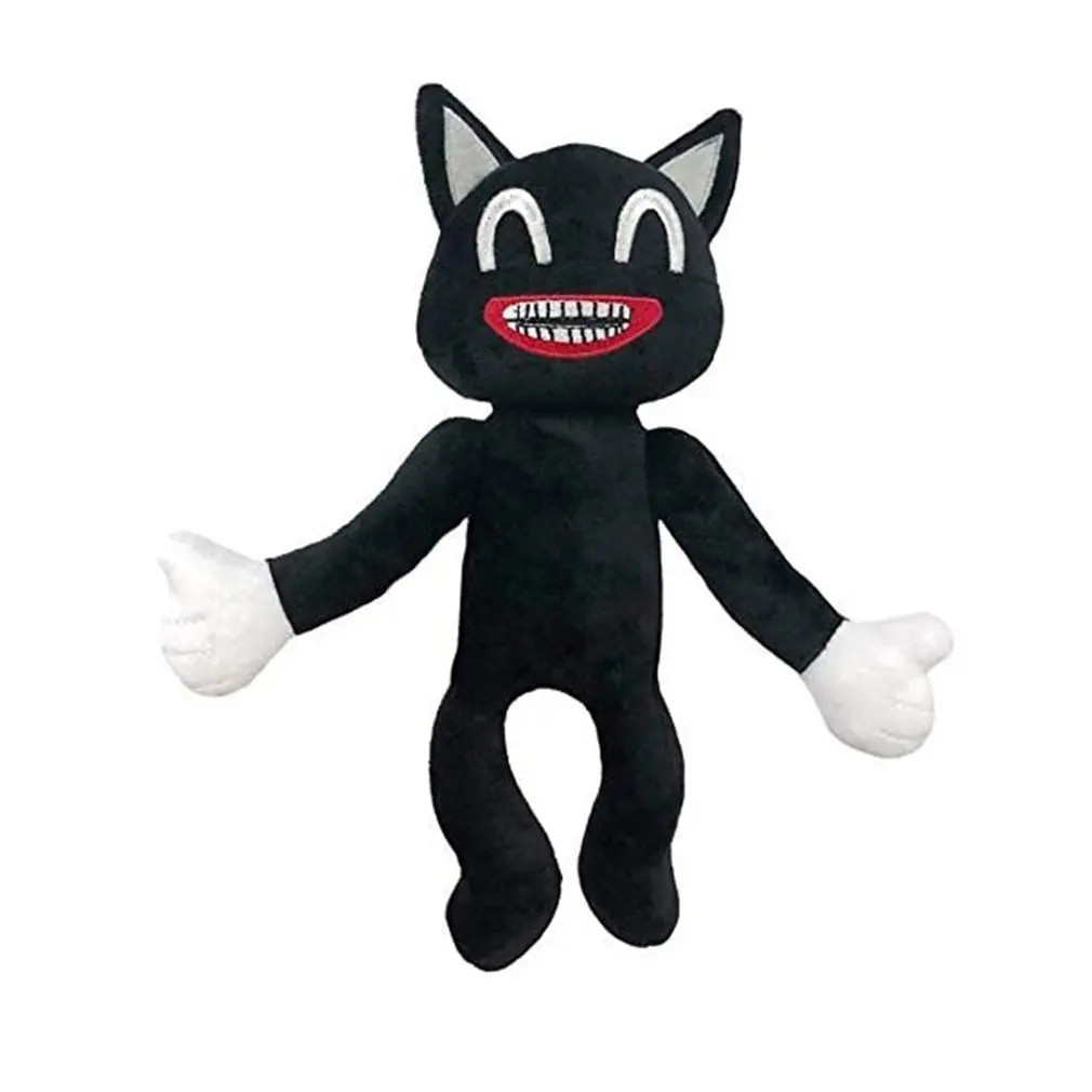 30*20cm Animationsfilm Sirene Hoved Plys Tegnefilm Toy Sirenhead Udstoppede Dyr Dukke Horror Black Cat Peluches Legetøj til Børn Julegave 4
