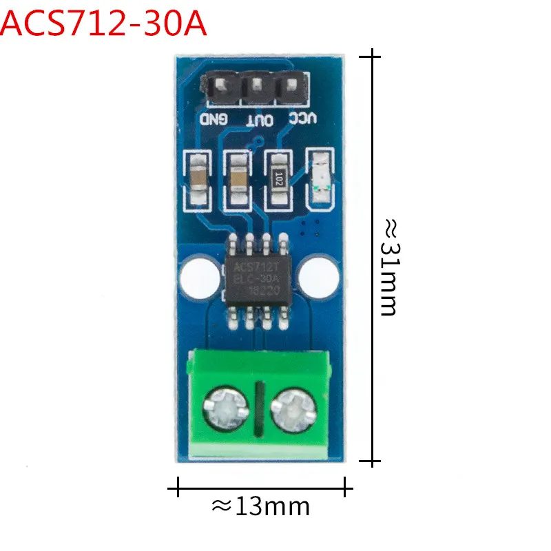 ACS712 5A 20A 30A hall aktuelle sensor modul ACS712 modul Nye 10stk ACS712-5A acs712-20A ACS712-30A 4