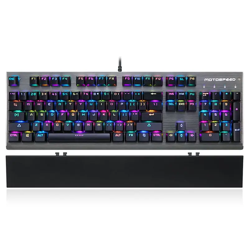 Motospeed CK108 ProfessionUSB Kablede Gaming Mekanisk Tastatur Blå/Sort Skifte med 18 Backlight Mode til PC Gamer Bærbar 4