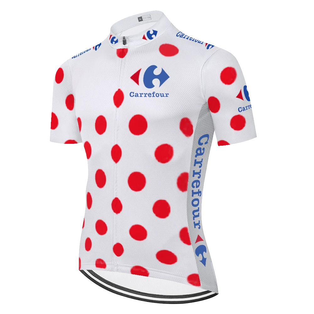 Classic team de france camisa de ciclismo masculina sommeren hurtig tør åndbar kortærmet cykel-shirt til mænd 4