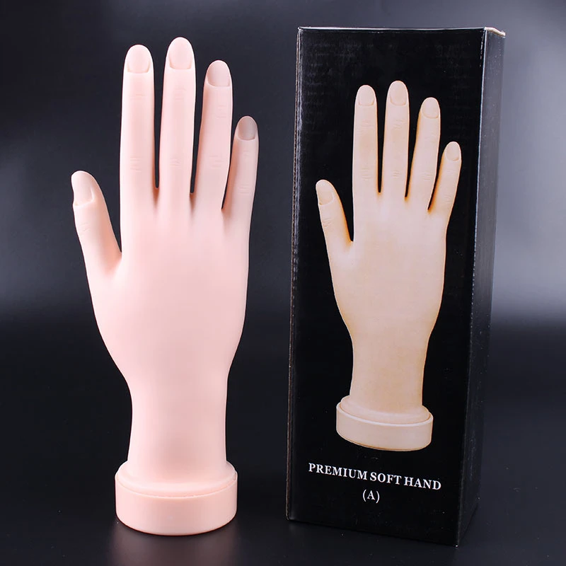 Nail Art Falske Hånd Søm Praksis Hånd til Akryl Negle Værktøjer Manicure Tabel Søm Tilbehør Søm Forsyninger til Professionelle 4