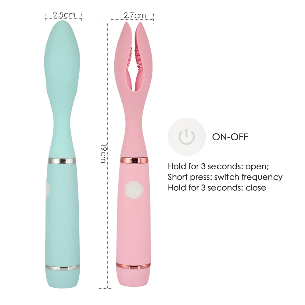 Sex Dildo Penis Ringe Vibration Klitoris Klip Vibrator Sex Legetøj til Kvinder Klitoris Stimulator Kvindelige Onanister Brystvorten Massage 4