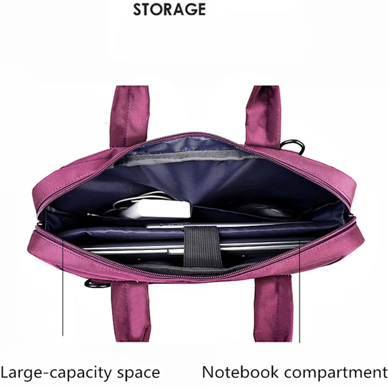 Laptop taske 17.3 17 15.6 14 13 tommer Nylon airbag skulder taske tasker Vandtæt Messenger Kvinder mænd Notebook taske 2020 4