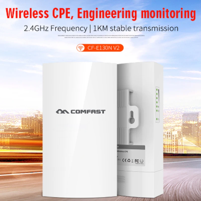 1 KM 300Mbps 2,4 G Udendørs Mini Wireless AP Bridge WIFI CPE Access Point, wifi repeater 5dBi WI-FI-Antenne Nanostation CPE CF-E130N 4