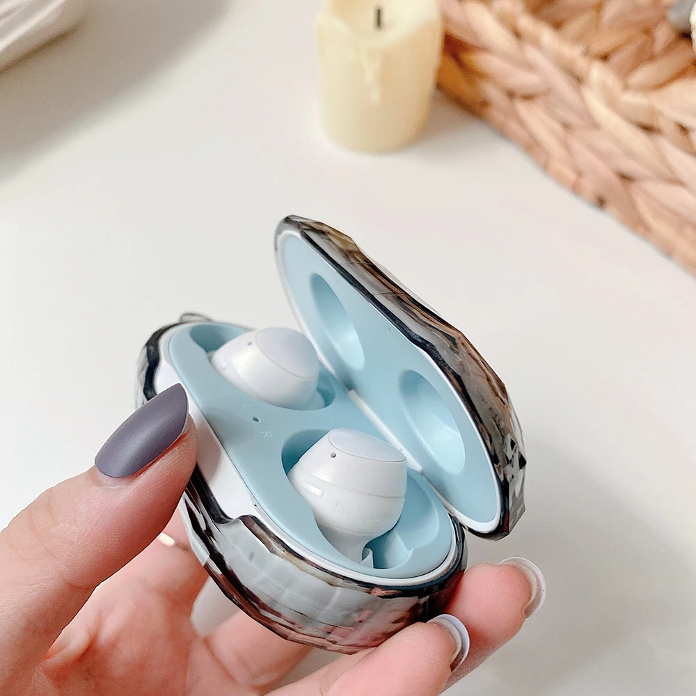 3D-Diamond-Transparent, Fluorescerende Farverig taske Til Samsung Galaxy Knopper Knopper+ Plus Bluetooth Hovedtelefon Fuld Beskyttende PC Cover 4