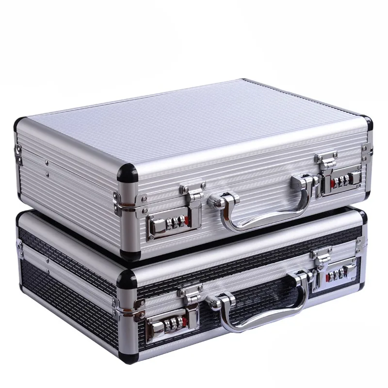 Bærbare password værktøjskasse multi-funktion Kuffert opbevaring tilfælde, aluminium Sikkerhed instrument, udstyr tilfældet med svamp 4