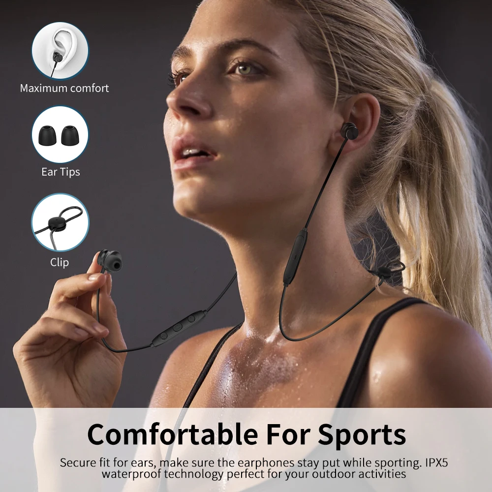 L33 Trådløse Hovedtelefoner til en Bluetooth-Øresneglens 5.0 Magnetisk Switch Sport In-ear-Øretelefoner med Mikrofon til Xiaomi audifonos auriculares 4