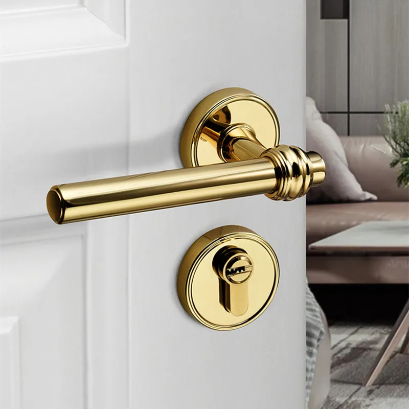 Høj Kvalitet Moderne Guld Indvendige dørhåndtag Døren Hardware Håndtag til Indvendig Dør 4