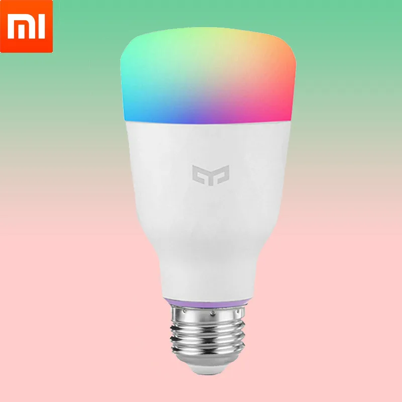 Xiaomi Mijia Yeelight Smart Home LED Pære RGB Farverige E27 10W 800 Lumen Smart Lampe, Lys, Telefon, WiFi Fjernbetjening 4