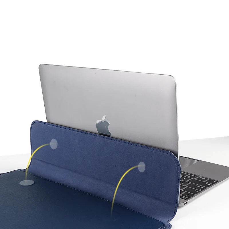 For Macbook Tilfælde Mp-Laptop Sleeve Taske PU Læder 13/14 tommer Notebook Cover Laptop Taske med Stand musemåtte 4