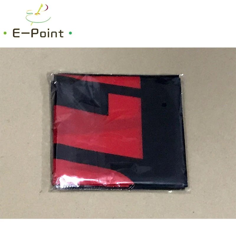 Sort Baggrund Red Fuld Sende Flag 2*3 ft (60*90cm) 3 ft*5ft (90*150 cm) Størrelse Julepynt til Hjem Flag Banner 4
