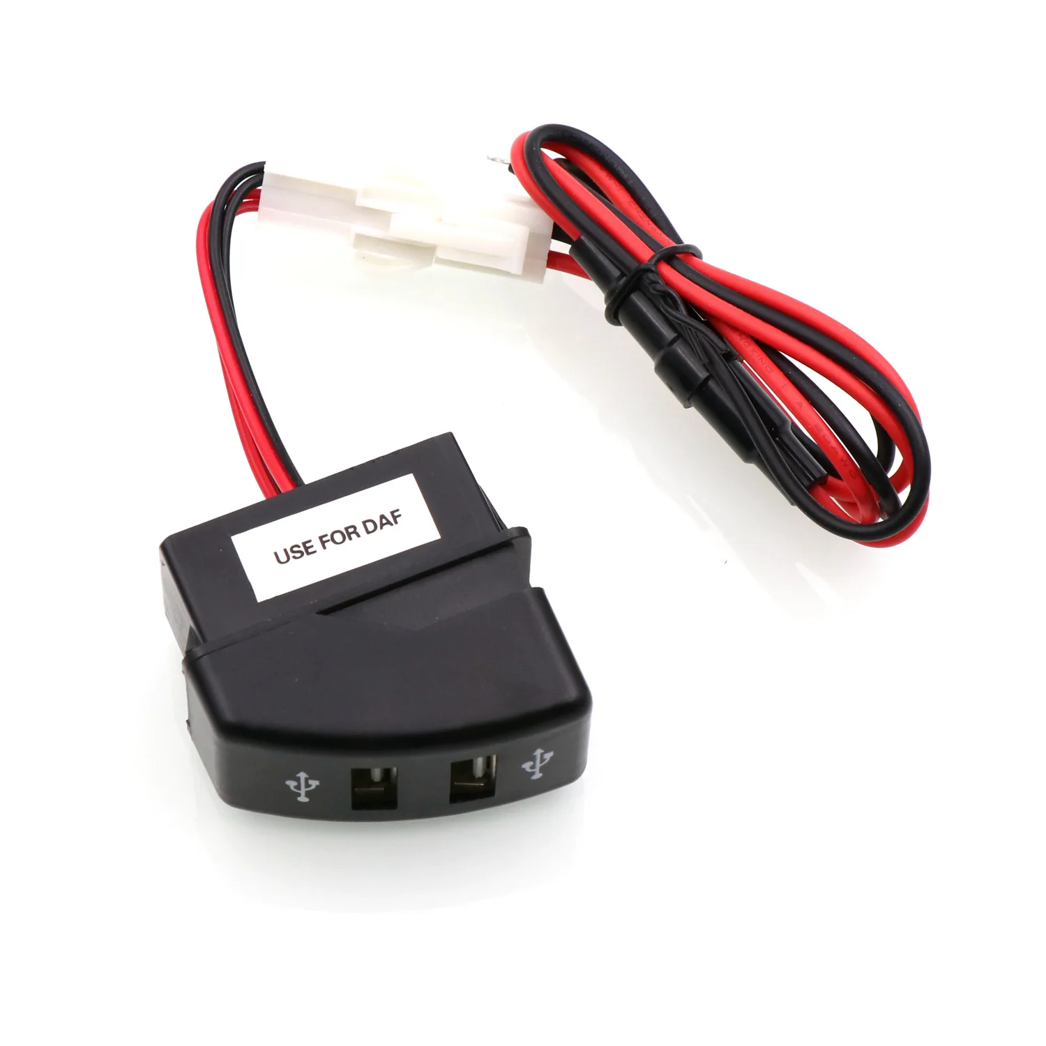 Dobbelt USB Bil Oplader 5V 2.1 A/2.1 EN Dual USB Strøm Stik til iphone Smart telefon til DAF 95 XF, XF 105 106 95, CF 4