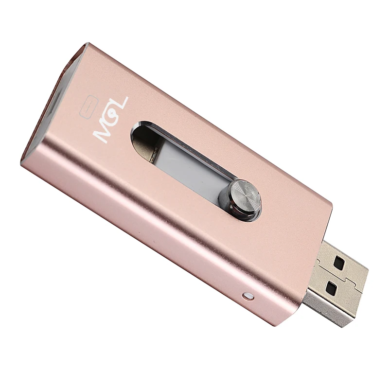 MGL OTG USB-Flash-Drev 8G 16G 32G 64G Til iPhone X/8/7 Plus/7/6s Plus/6s/5/5s/SE & ipad iFlash Drev, Memory Stick Pendrive 4