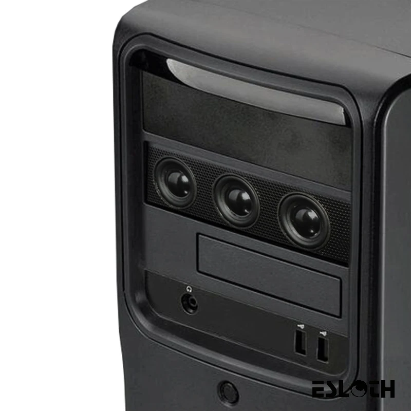 Nye ESLOTH Desktop-Computer Vigtigste Chassis Eksterne Optiske Drev frontpanel Lyd-Kabinet Indbygget Højtaler Optisk Drev Tilfælde 4
