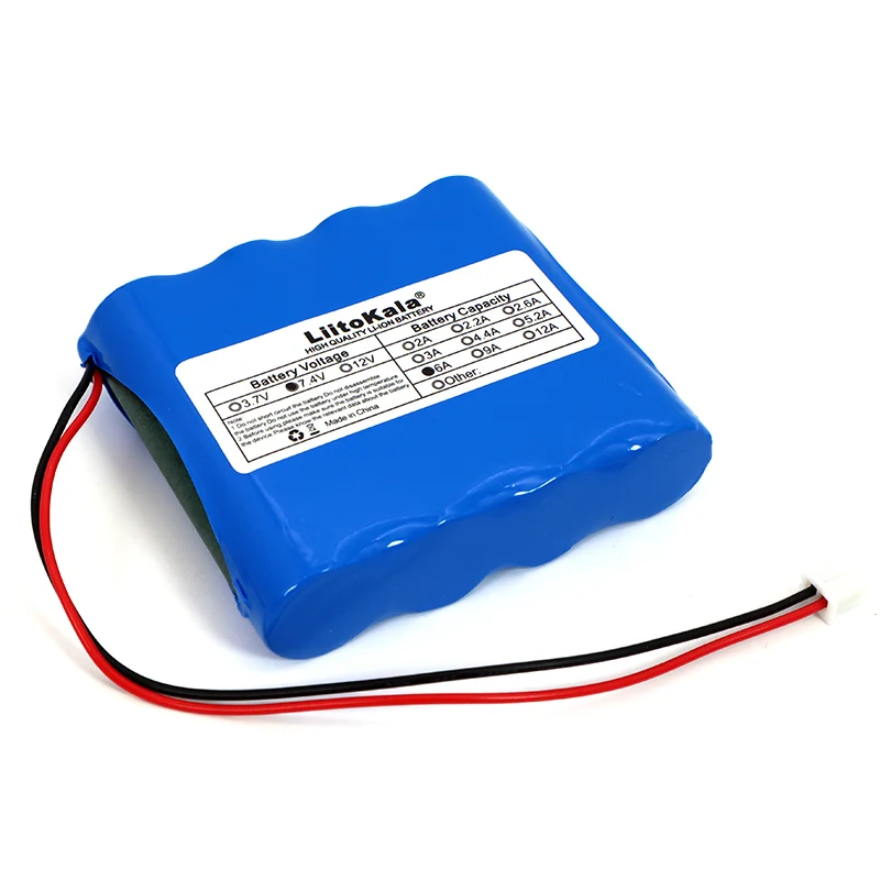 Liitokala 7.4 V 18650 Lithium Batteri 2S2P 6ah Fiskeri LED Lys Bluetooth Højttaler 8.4 V Nødsituation DIY batterier med PCB 4