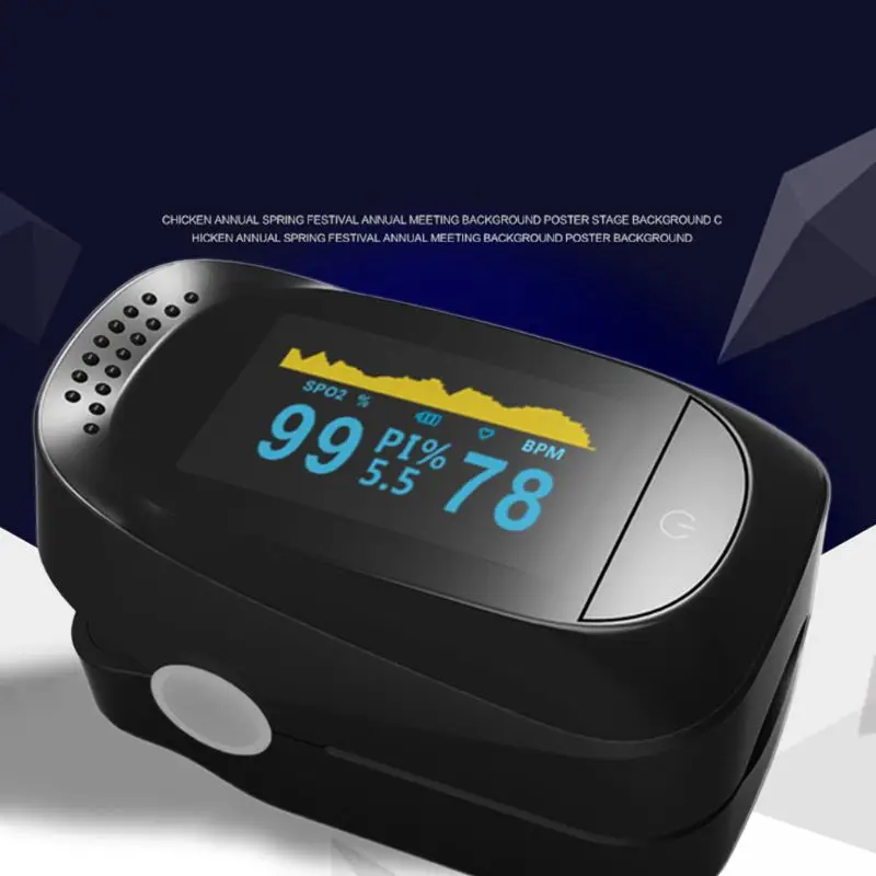 Protable Finger Klip Pulse Oximeter Fingerspids pulsmåler Oxymeter Gældende for Voksne Home Health Test Brug 4
