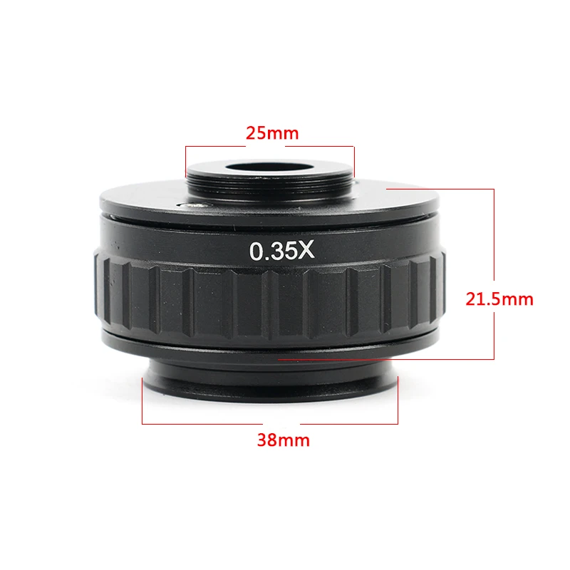 1X 0.35 X 0,5 X Adapter Linse 38mm C-Mount-Adapter Trinokulartubus Stereo-Mikroskop Rør Til Digital Kamera med Fokus 4