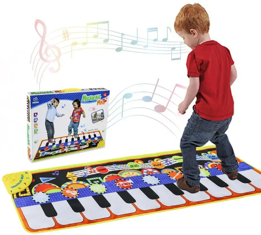 Baby Musikalske Mat Elektroniske Musikalske Mat Tæpper Tastatur Klaver Toy Musik, Spille Mat Kids Early Education At Lære Børn Gave 4