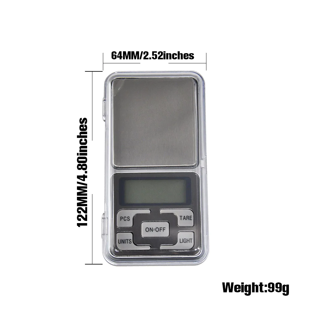 200g Elektronisk Digital Præcision Mini-Skala Tobak Lomme Skala Balance 0.01 Nøjagtighed For Urt Rygning Tilbehør 4