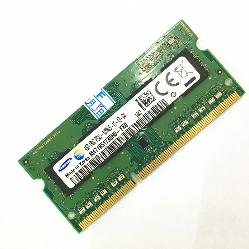 Samsung DDR3 4GB 1RX8 PC3L-12800S -11 Laptop ram ddr3 4gb 1.35 v anvendes i god stand 4